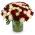 Boquet of white and red roses
